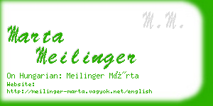 marta meilinger business card